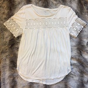 Cream embroidered top